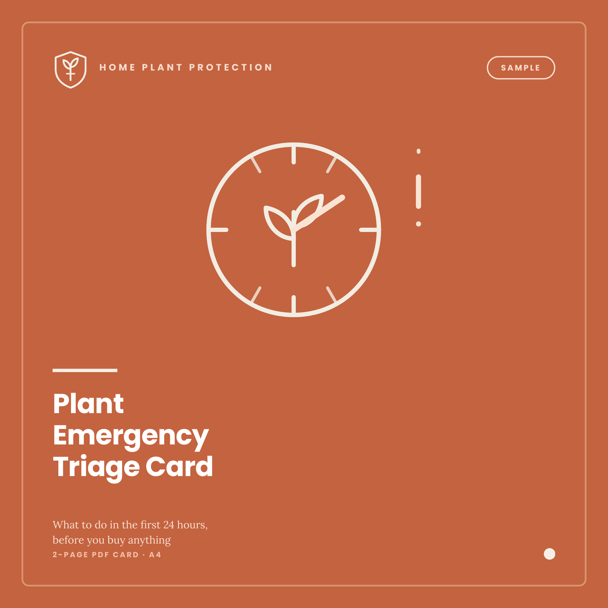 Plant Emergency Triage Card